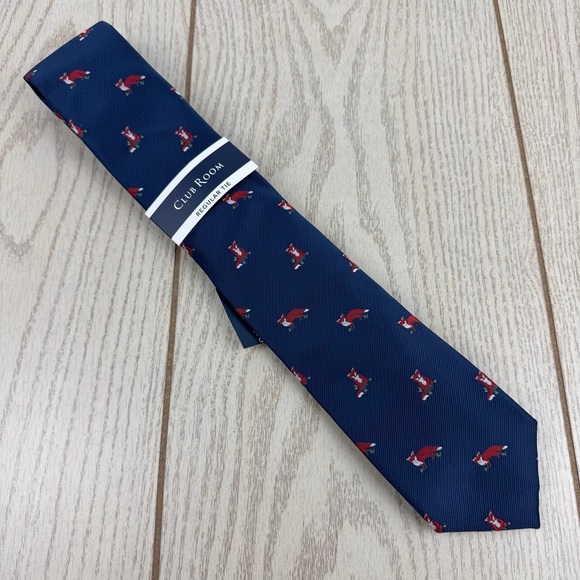 Club Room Other - 789 Club Room Men's Tie Ramsey Fox 410 Navy Blue $55 Polyester